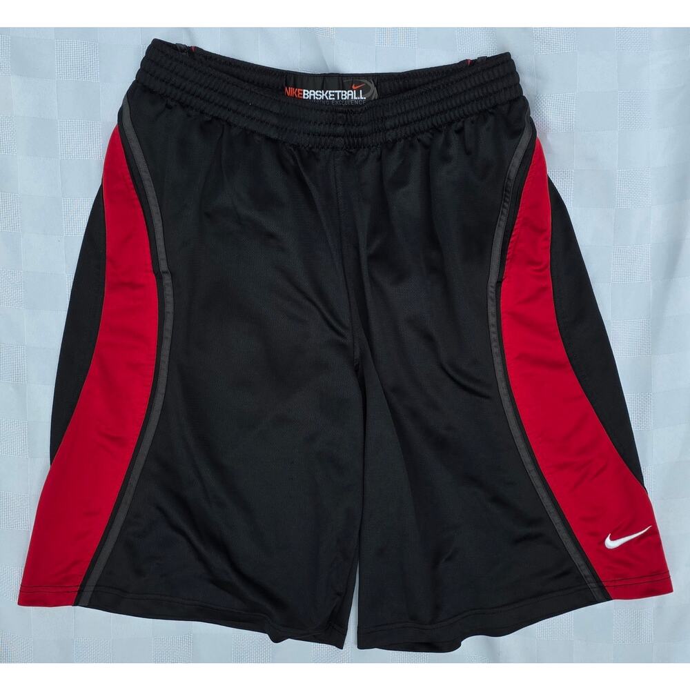 Nike Y2K Basketball Shorts Mens XL Stitched Swoosh Baggy Elastic Waist Casual